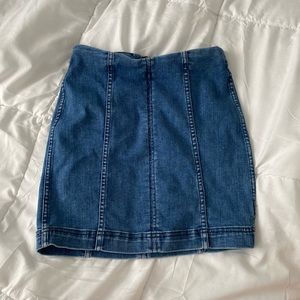 Free People Modern Femme Denim Mini Skirt